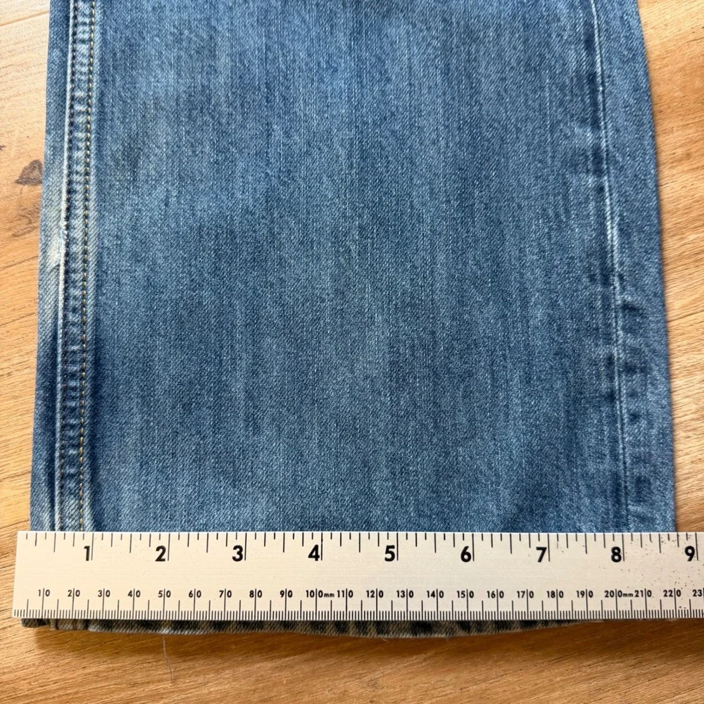 Diesel Larkee Jeans Men 32x32 Blue Regular Straight Distressed‎ Denim Wash 0RS4B
